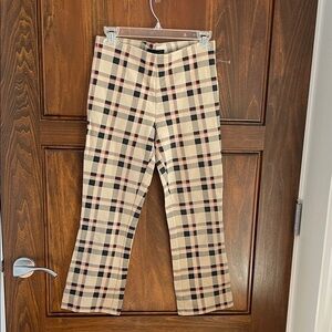 Sanctuary Women's Checkered Chinos - Beige and Black